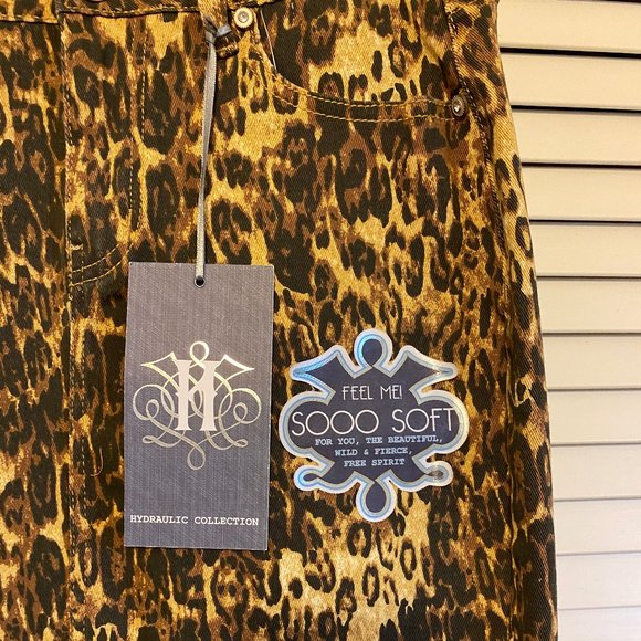 Hydraulic Ladies Brown-Black-Tan Leopard Print Mid Rise Skirt - 4 - Picture 2 of 10